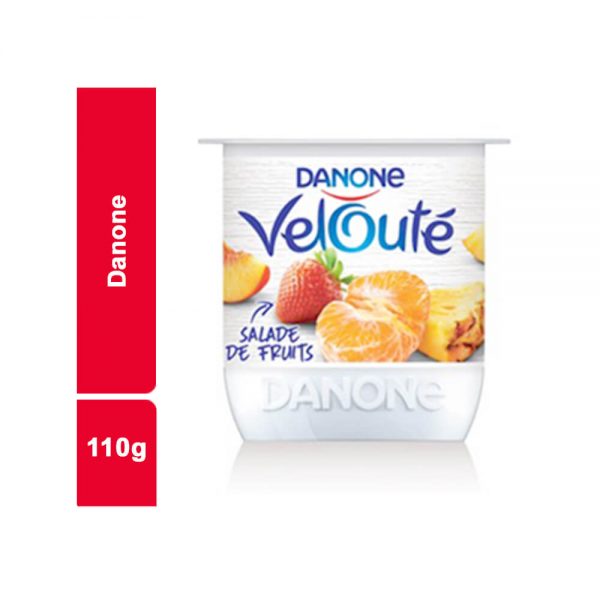 YAOURT VELOUTE SALADE FRUITS DANONE POT 110 GR