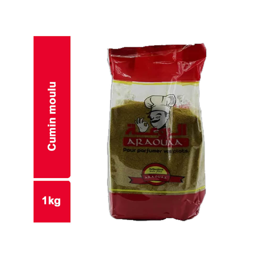 Poudre de cumin moulu, 16 oz - 453 g de sac Maroc