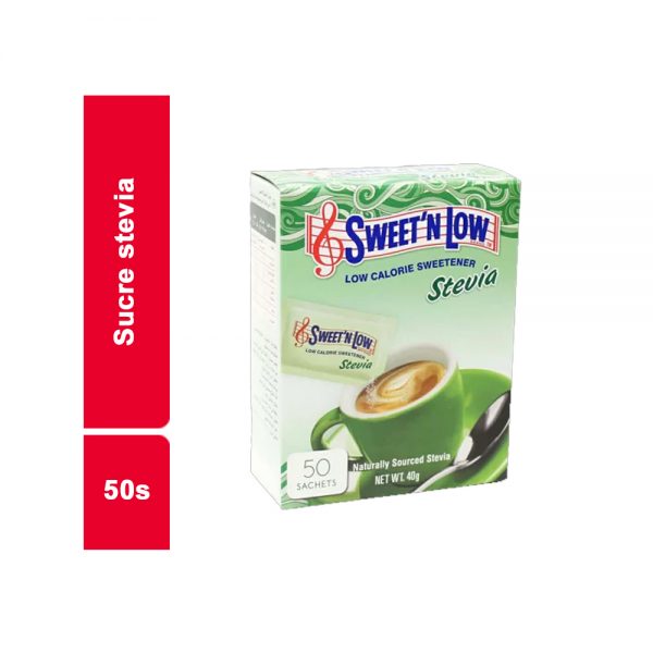 SUCRE STEVIA IN THE RAW  PAQUET 50 SACHETS