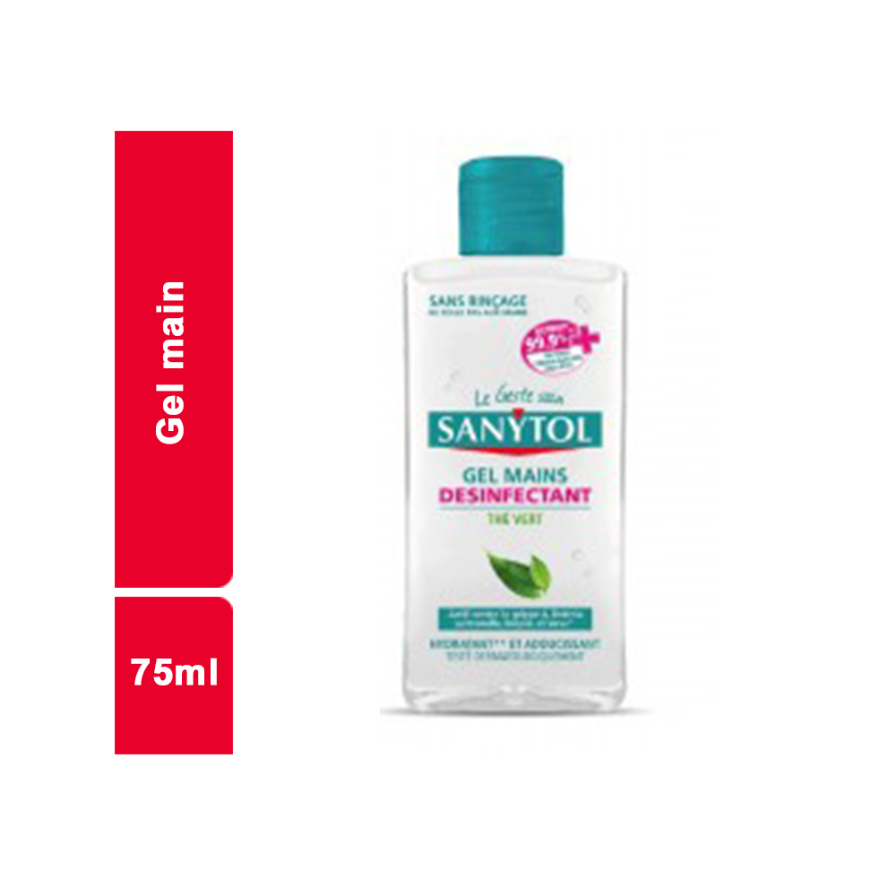 Sanytol - Gel Mains Désinfectant Peaux Sensibles - Aloé Vera - 75